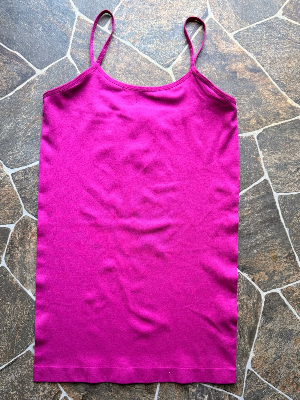 Women's Fuchsia Camisole Tank Top - Slim Fit